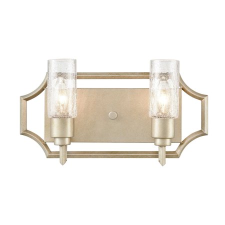 Cheswick 16'' Wide 2-Light Vanity Light - Aged Silver -  ELK HOME, 33442/2